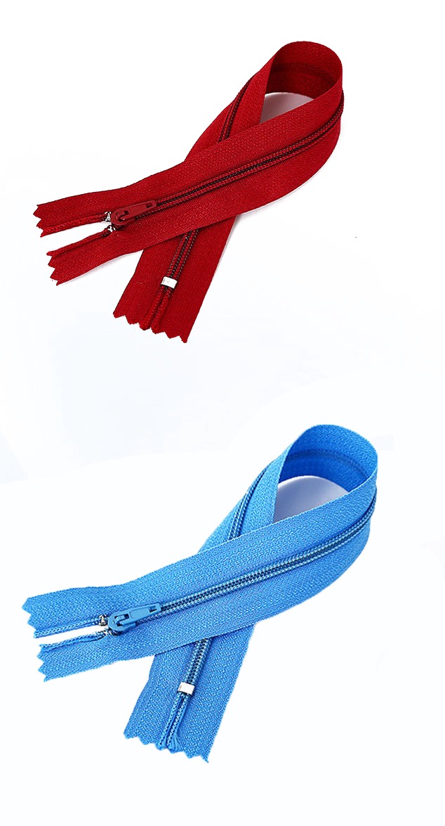 pin lock nylon zipper