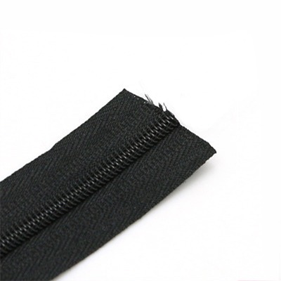 Tandy Leather #5 Nylon Zipper Chain Black Cloth 6/ft 58055-101