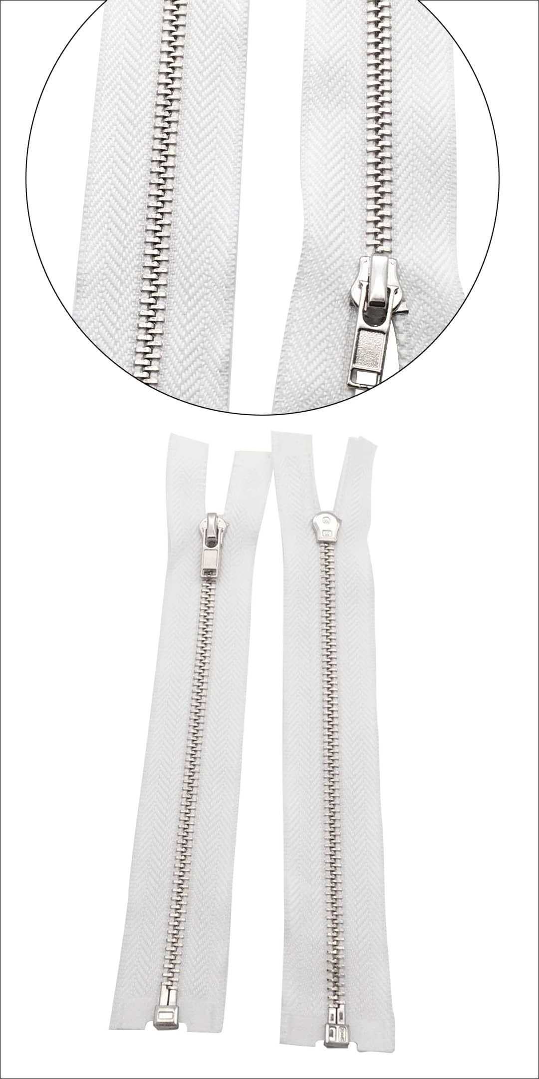 no.3 aluminium zipper